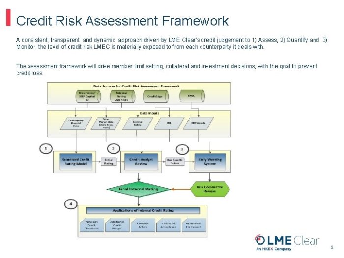 Credit risk assessment toolkit management